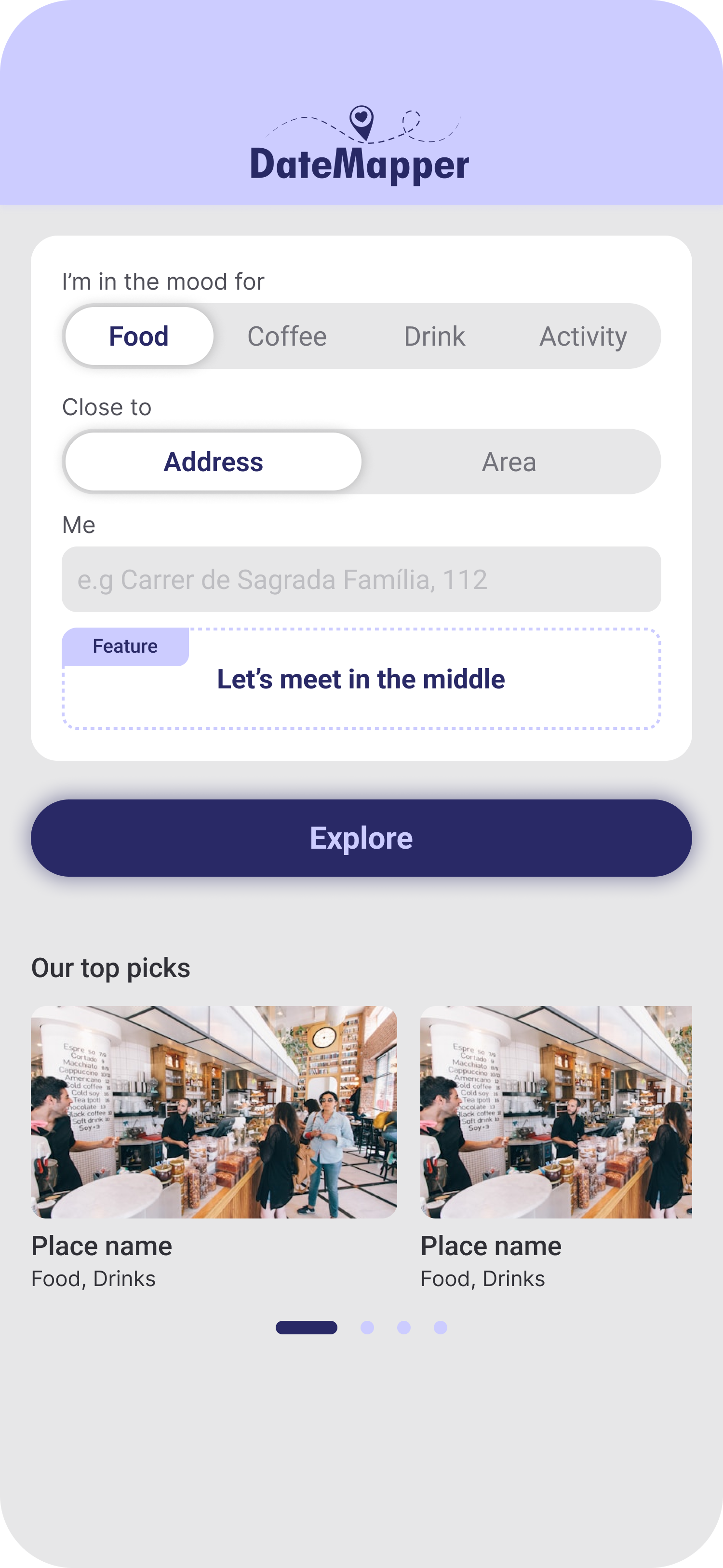 DateMapper home page
